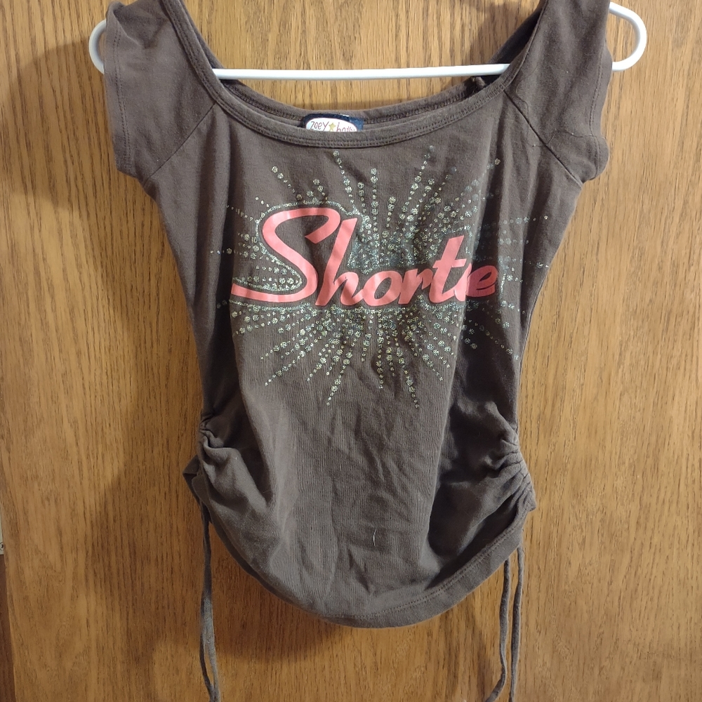 "Shortie" Cinch Crop Top